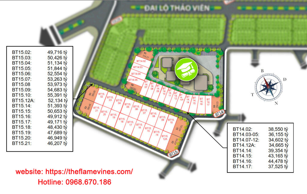 check căn biệt thự hinode royal park